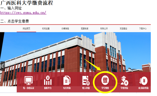2024年广西医科大学缴费流程